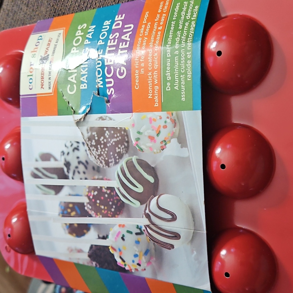 Nordic Ware Red Cake Pops Baking Pan